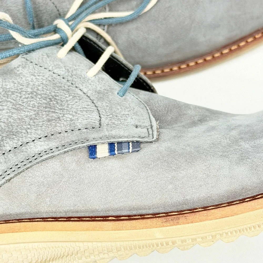 ECCO gray suede lace-up derby shoes men's‎ EU 40 (US ~7–7.5)